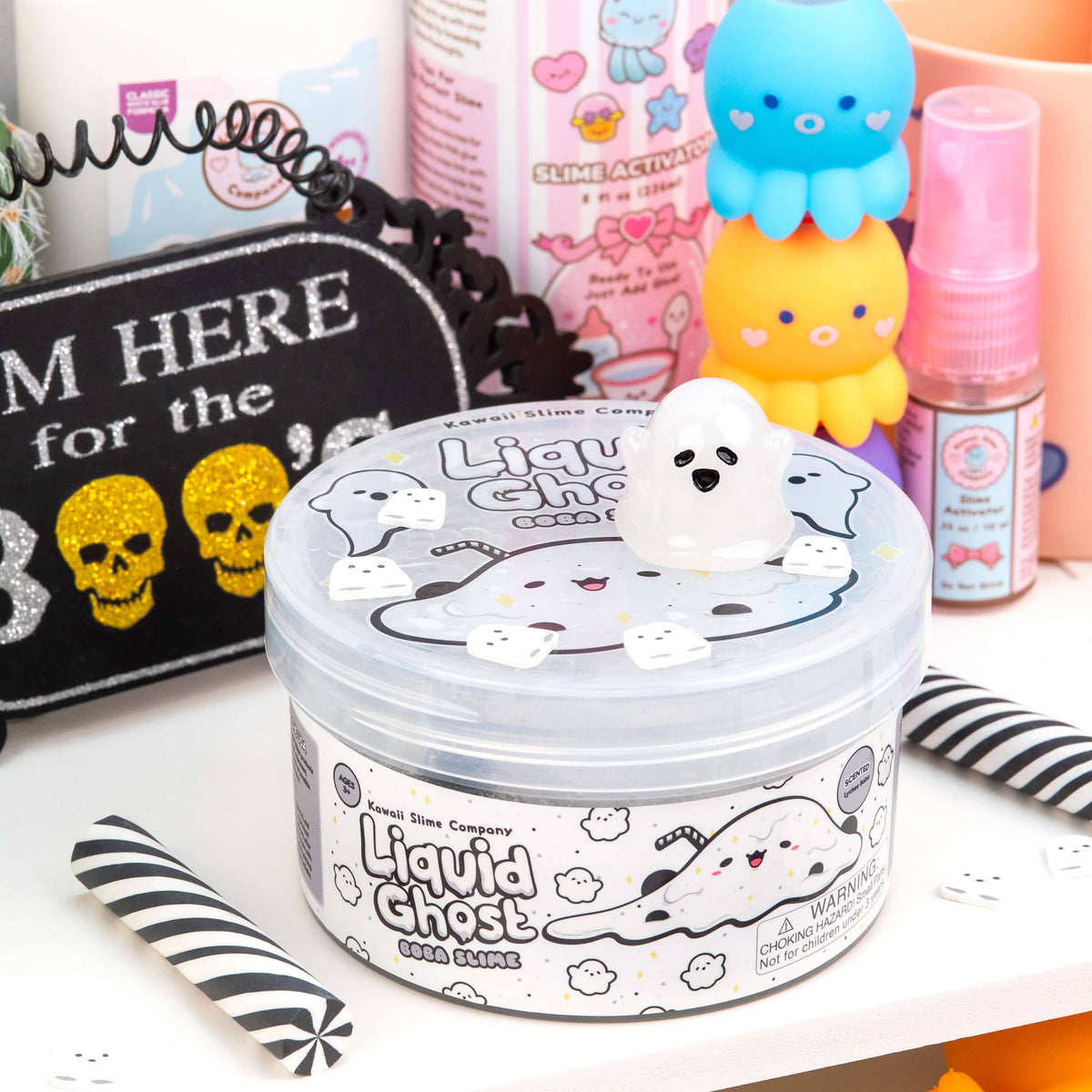 Liquid Ghost Boba Clear Signature Dome™ Slime (4pcs/case)