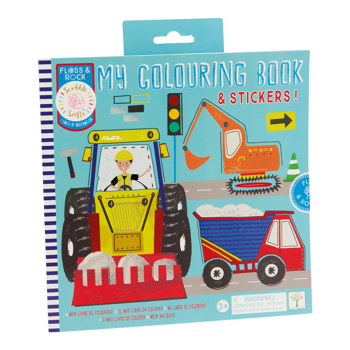 Scribble Sniffs Construction My Colouring Book