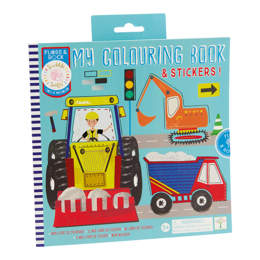 Scribble Sniffs Construction My Colouring Book