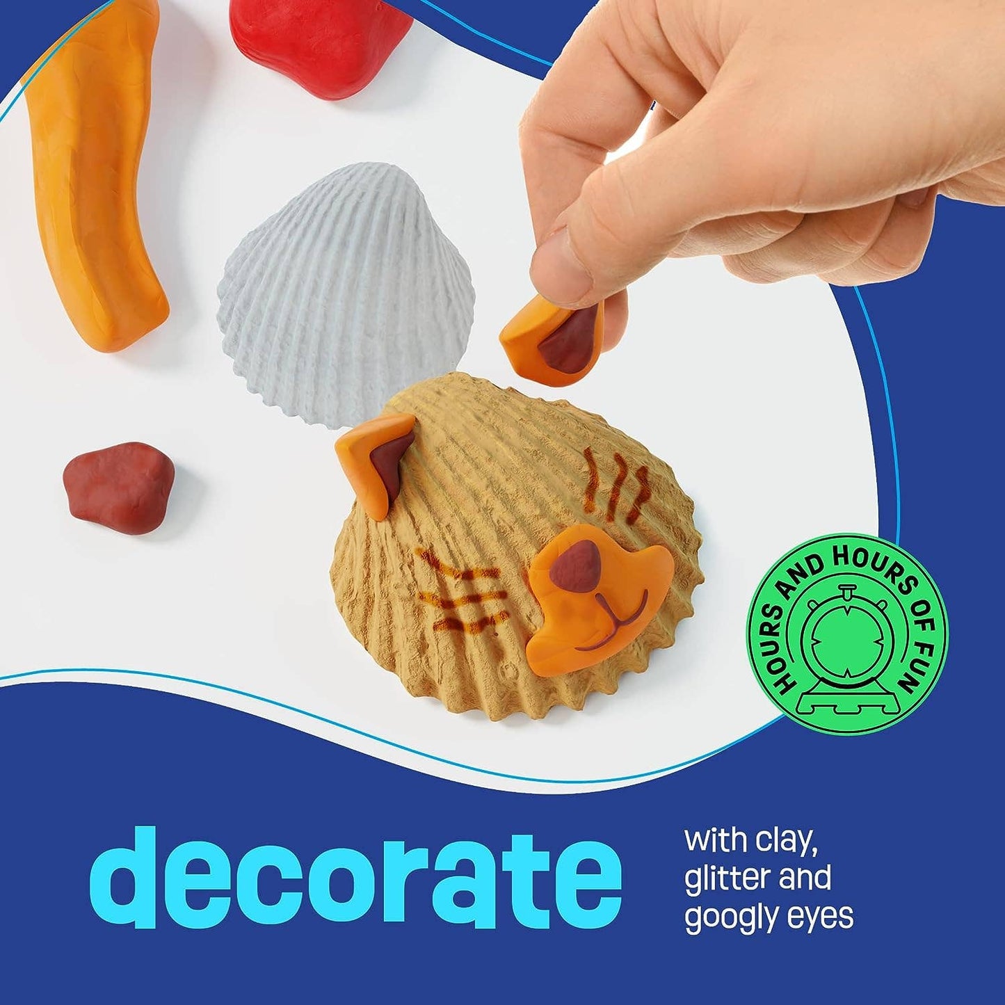 Sea Shell Painting Kit - Arts & Crafts for Boys and Girls