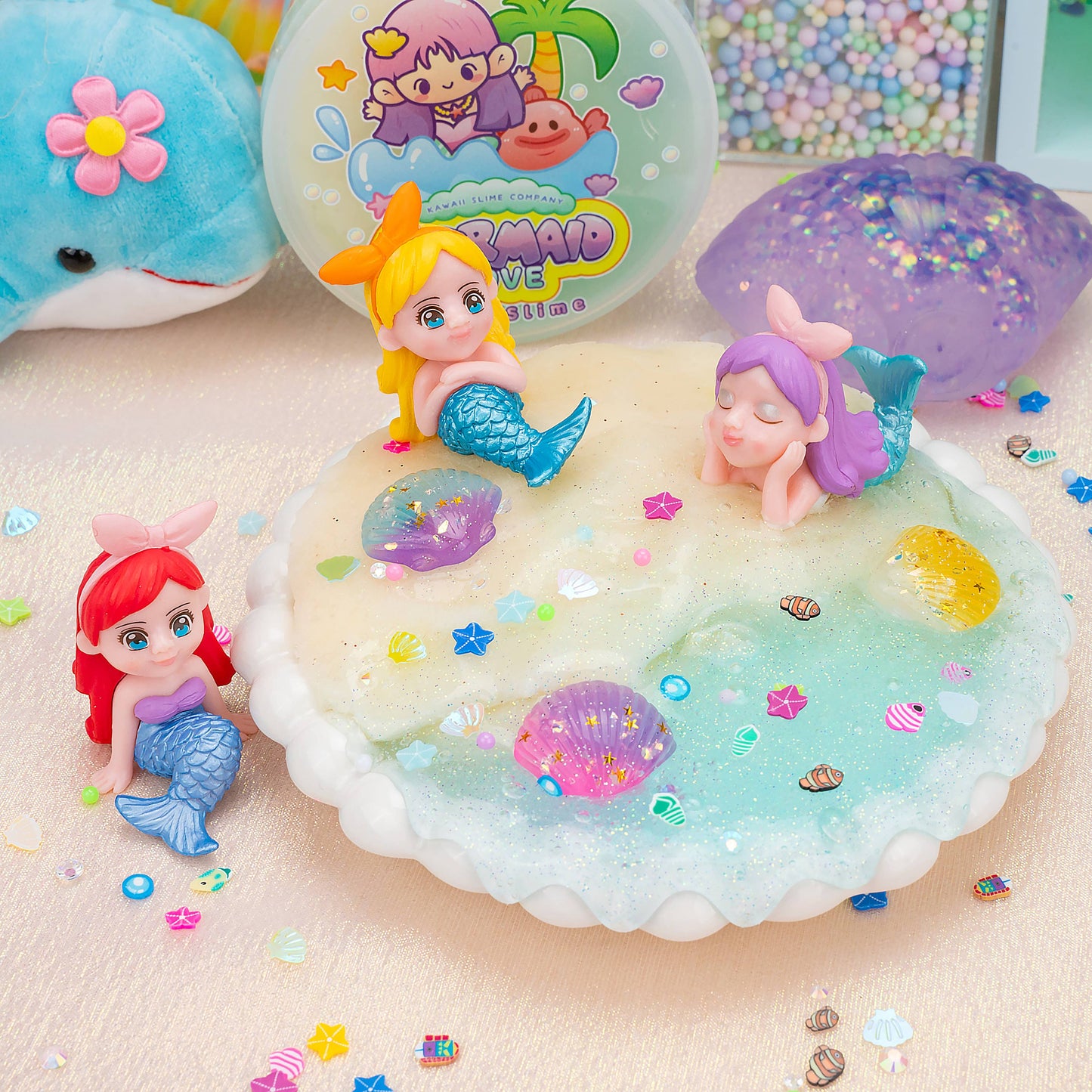 Mermaid Cove Clear Slime (4pcs/case)