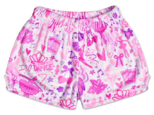Corey Paige Love to Dance Plush Shorts (Youth Med (10-12))