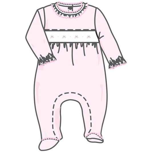 Amelia's Classics Solid Smocked Footie