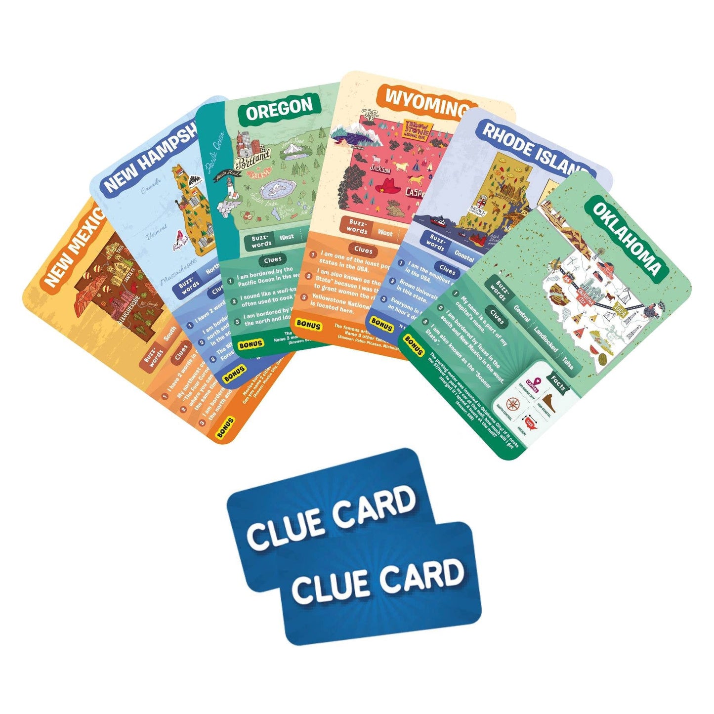 Skillmatics Guess in 10 States of America Card Game