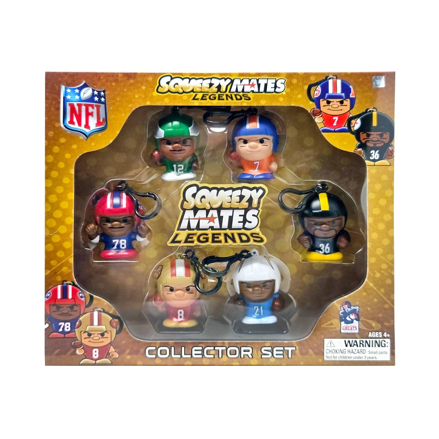 NFL SqueezyMates Legends Gravity Feed Display 2026