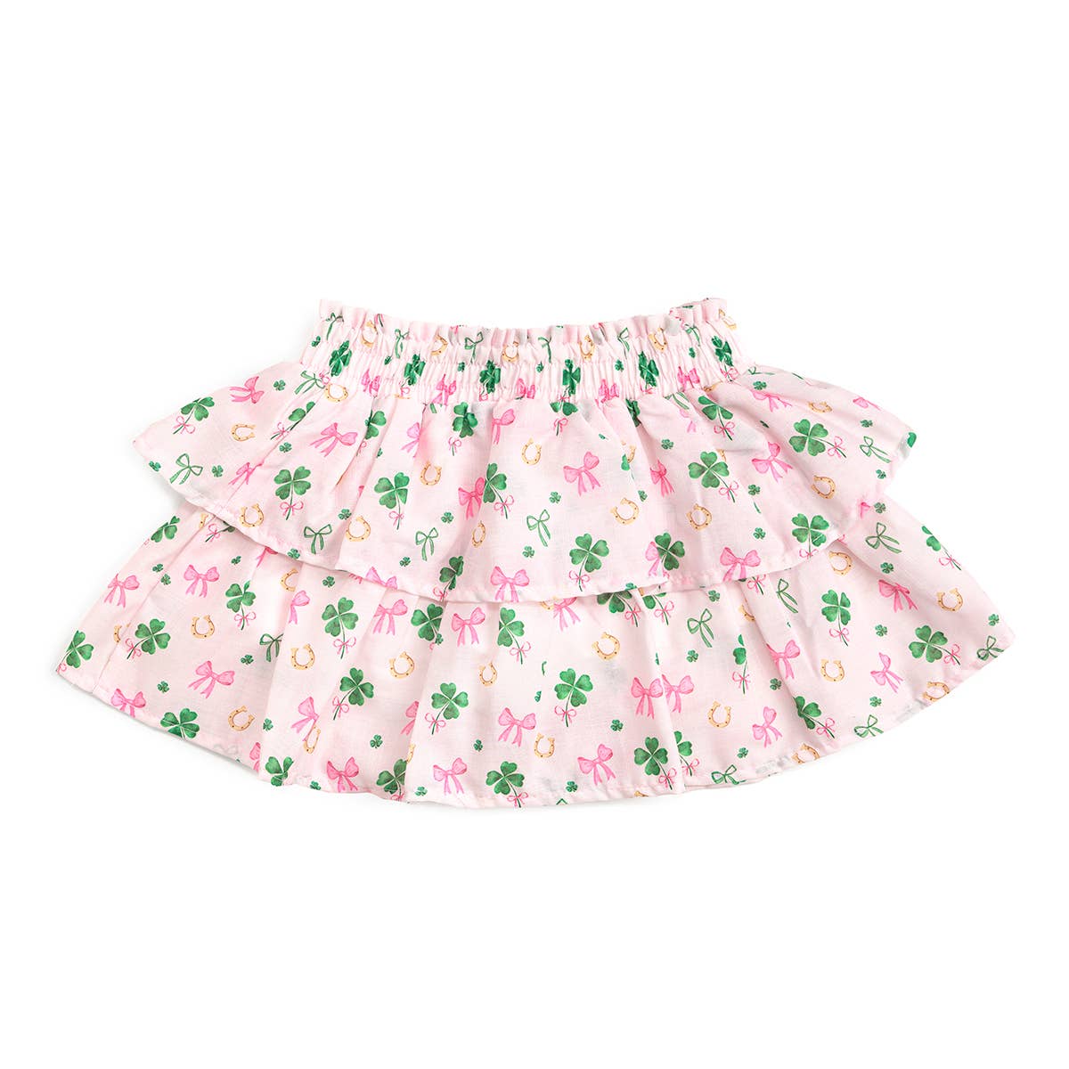 Ditsy Shamrock St. Patrick's Day Skort - Kids Clothing