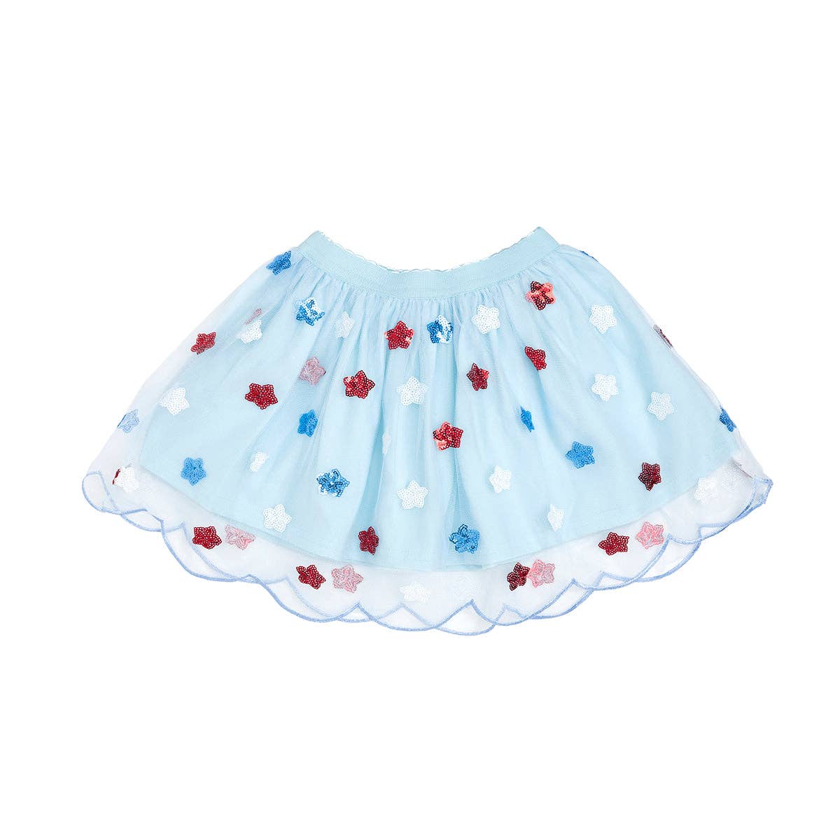 USA Sequin Stars Tutu Skirt - Fourth of July - Kids Clothing