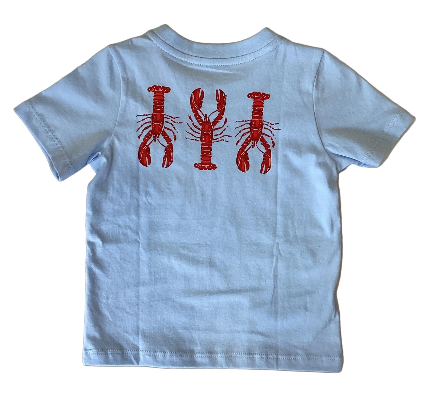 Asher - Solid Lt. Blue Lobster Pocket Tee