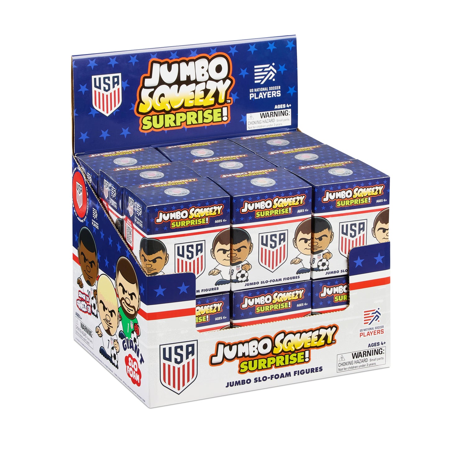 USA Mens Soccer Jumbo Squeezy Display