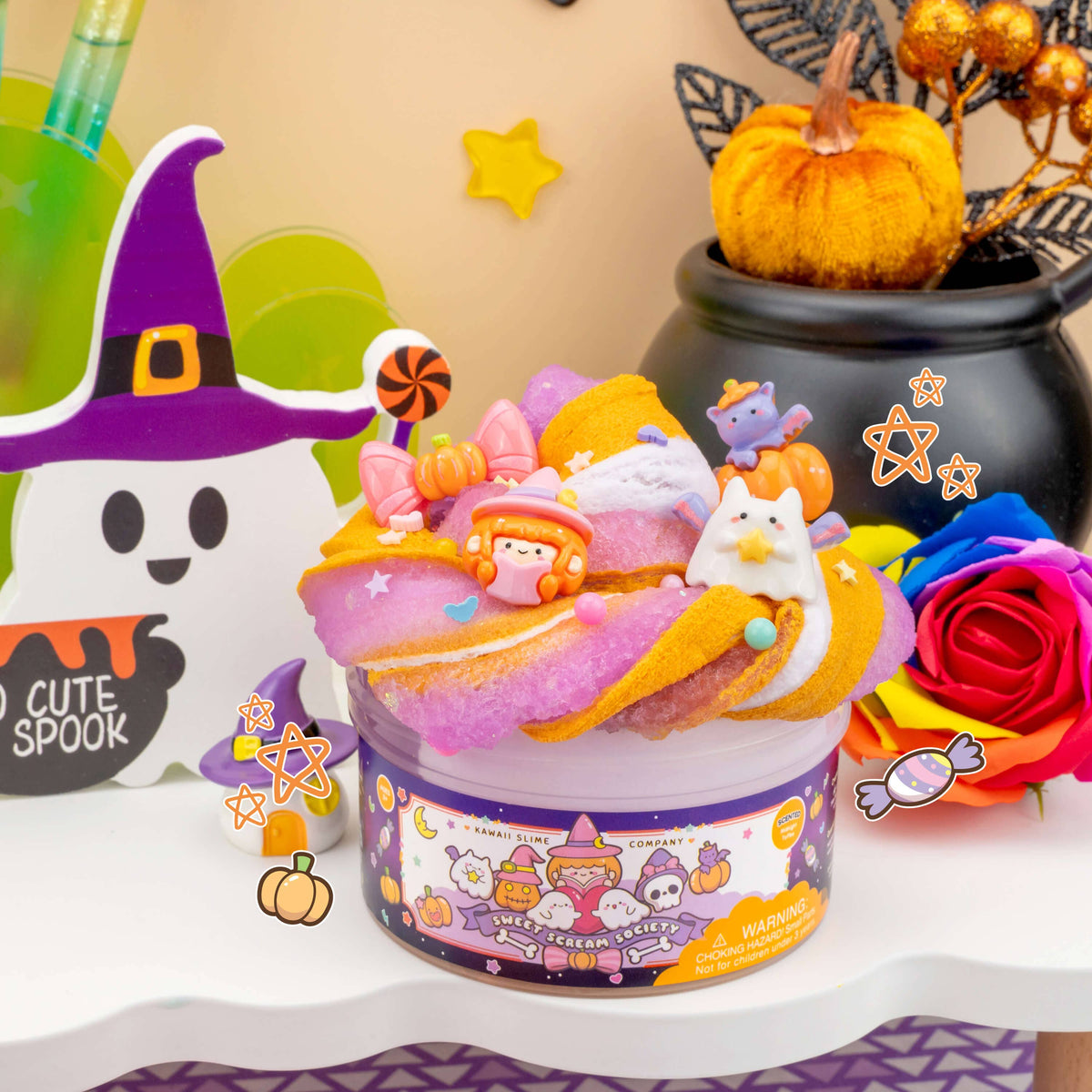 Sweet Scream Society 2 in 1 Signature Dome™ Slime (4pcs/case)
