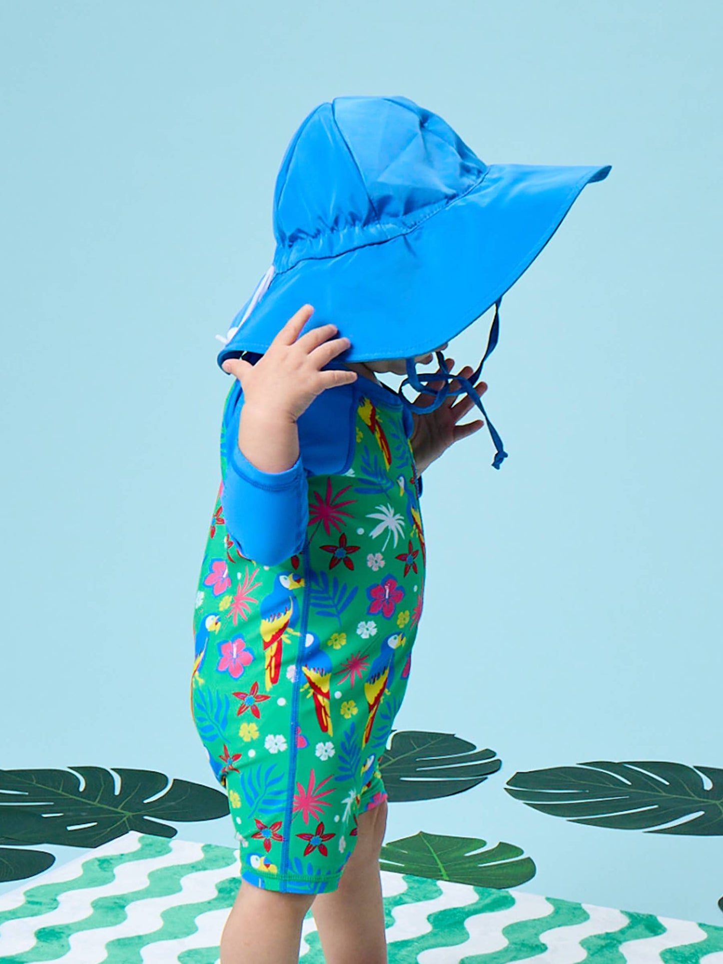 Kids Sonic Blue Sun Protective Hat