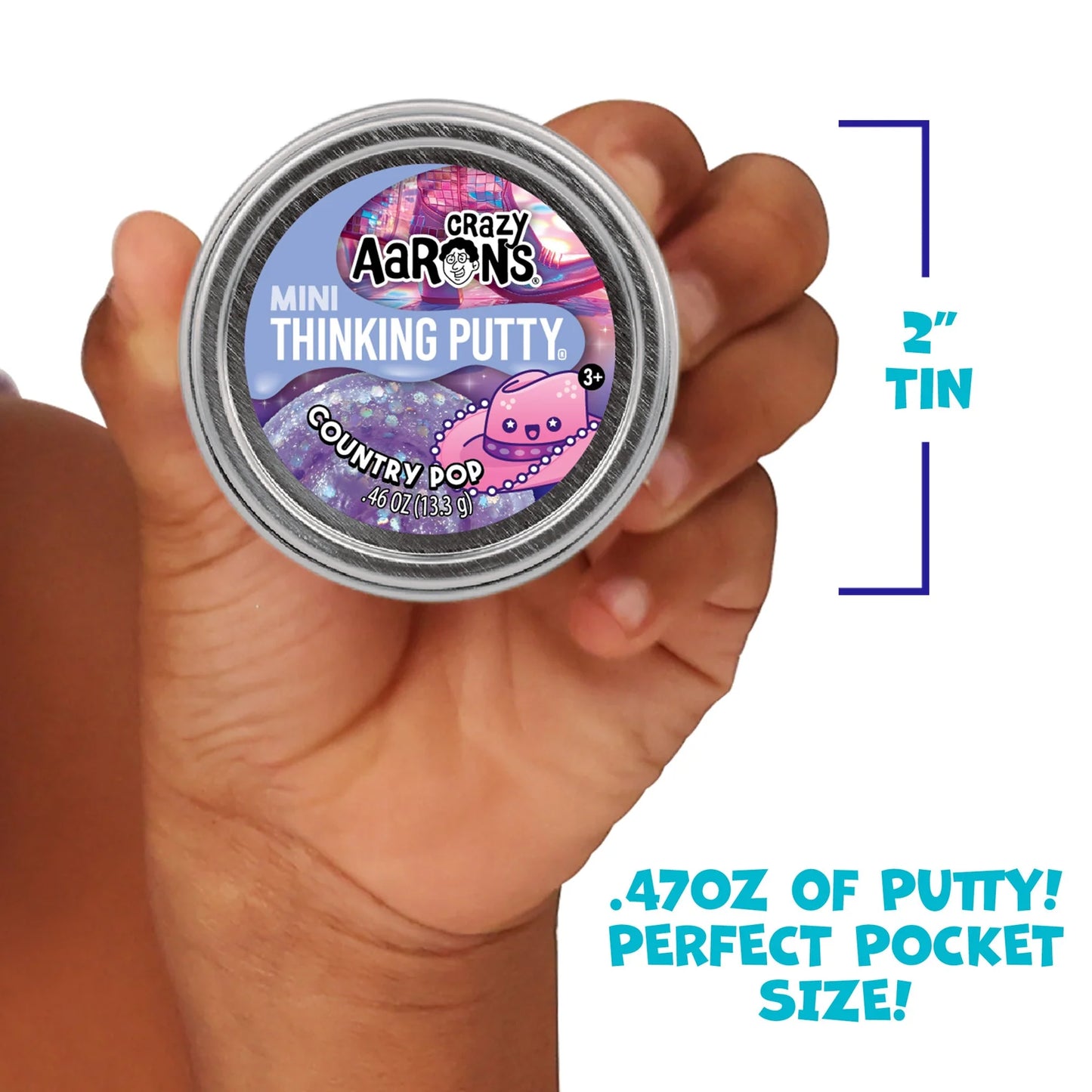 Mini Country Pop - 2" Thinking Putty Tin