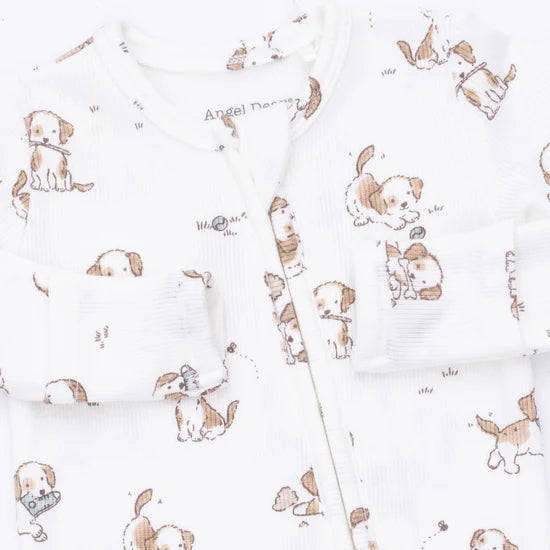 Explorer Puppy Blue - 2 Way Zipper Footie