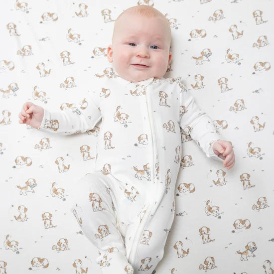 Explorer Puppy Blue - 2 Way Zipper Footie