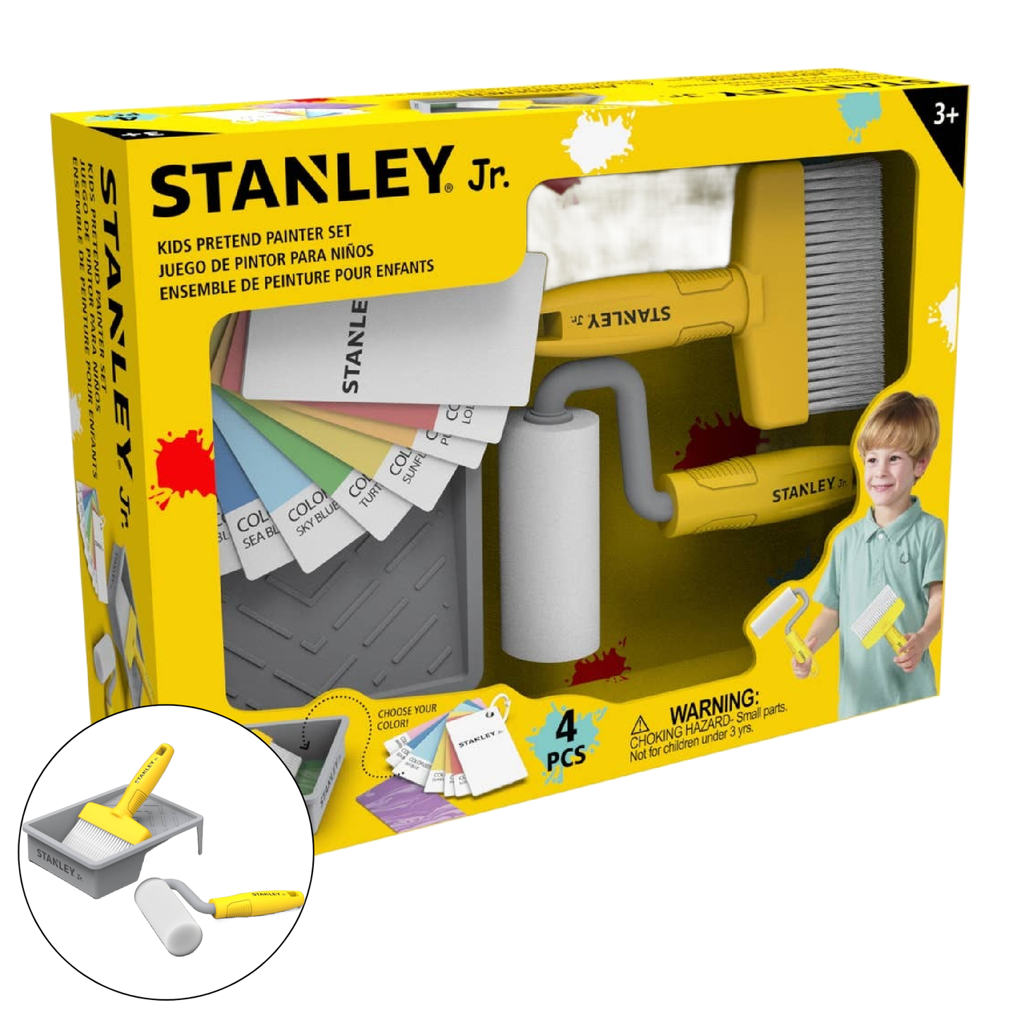 Red Toolbox - Stanley Jr. Deluxe Kid's Painters Set