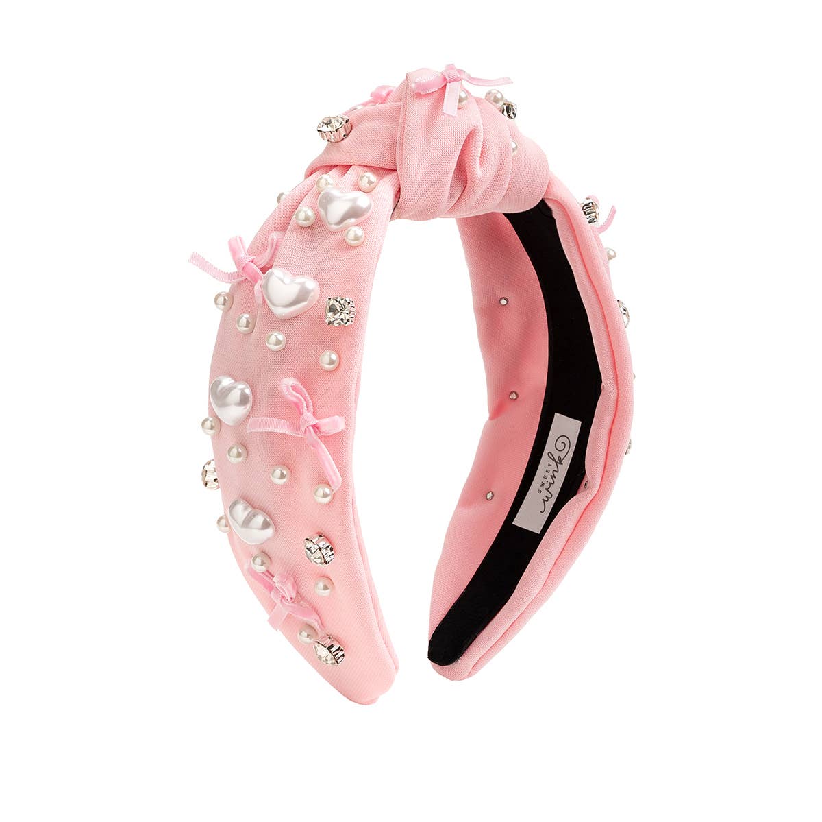 Pearl Heart Gemstone Headband - Small - Hair Accessories