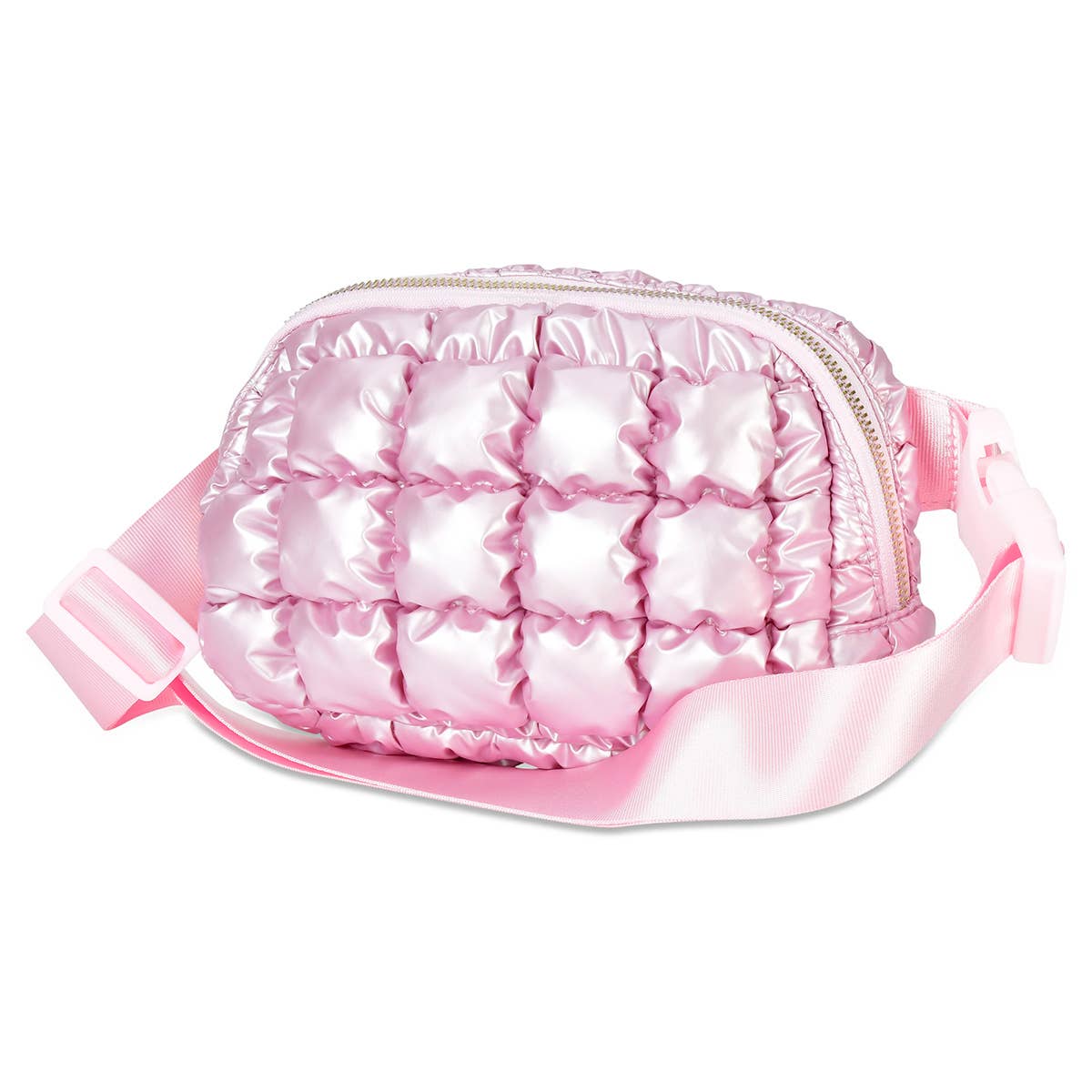Icy Rose Puffer Belt Bag