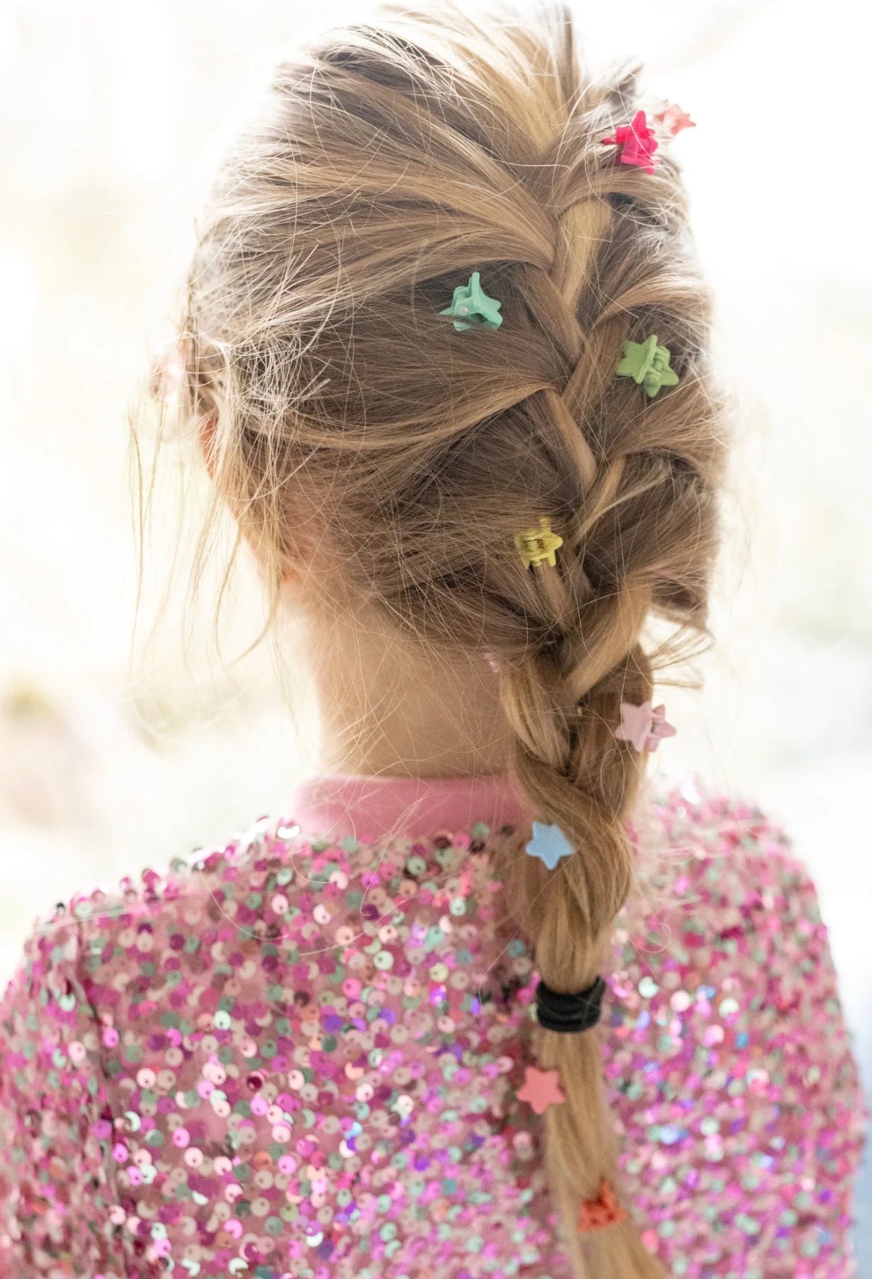 88084 Rainbow Star Mini Hair Clips