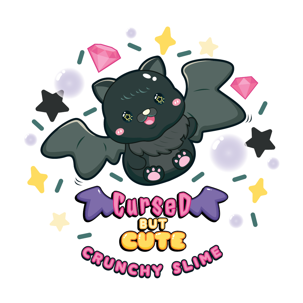 Cursed But Cute Crunchy Signature Dome™ Slime (4pcs/case)