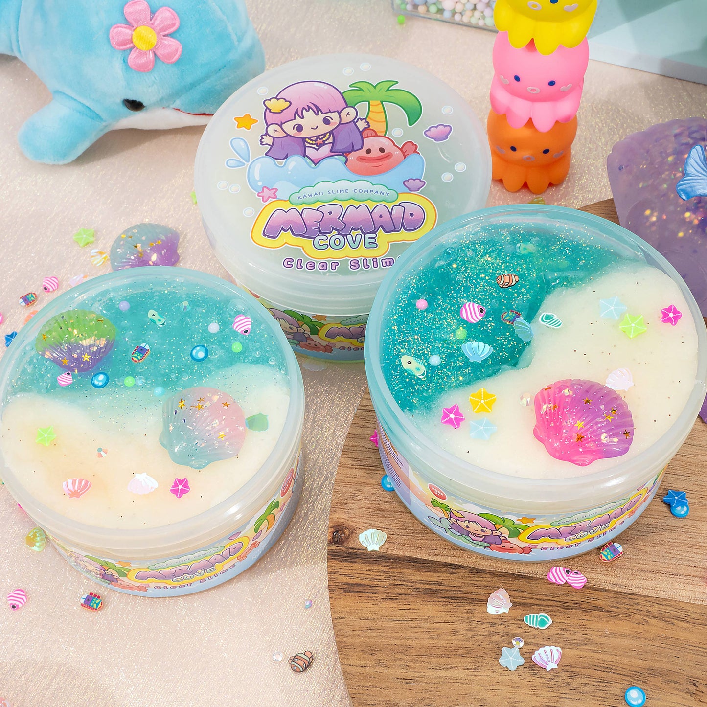 Mermaid Cove Clear Slime (4pcs/case)