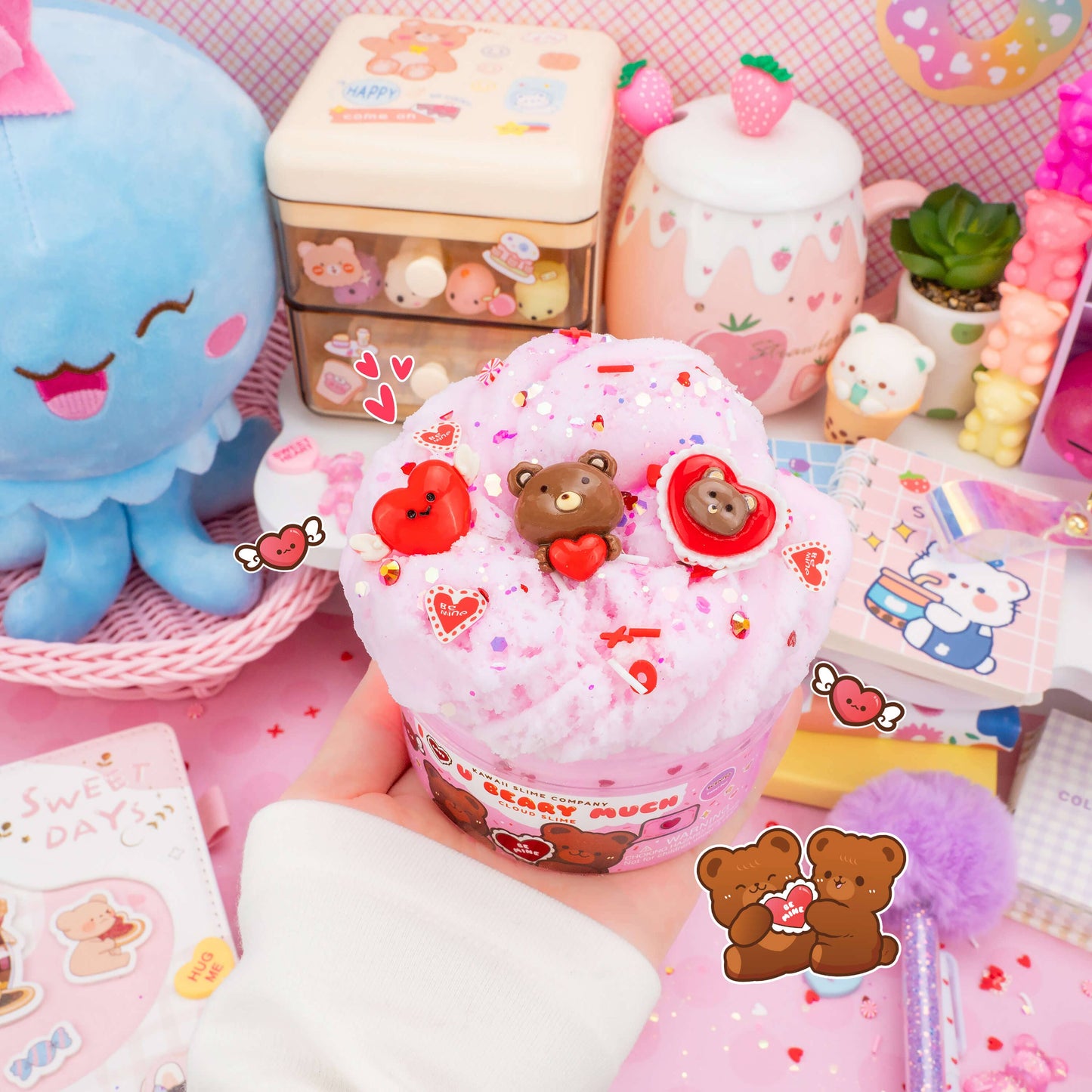 I Love You Beary Much Cloud Signature Dome™ Slime (4pcs/case)