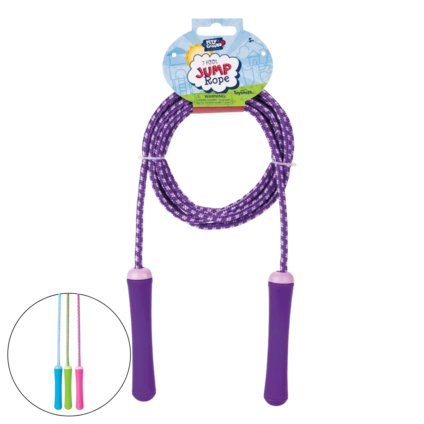 Playground Classics 7' Jump Rope, Assorted Colors