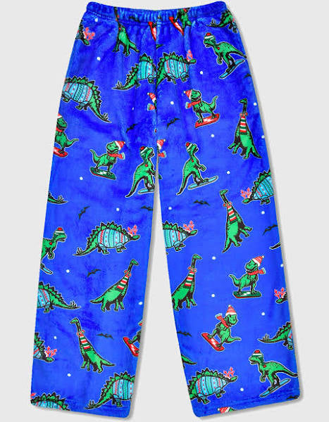 Holiday Dino Plush Pants