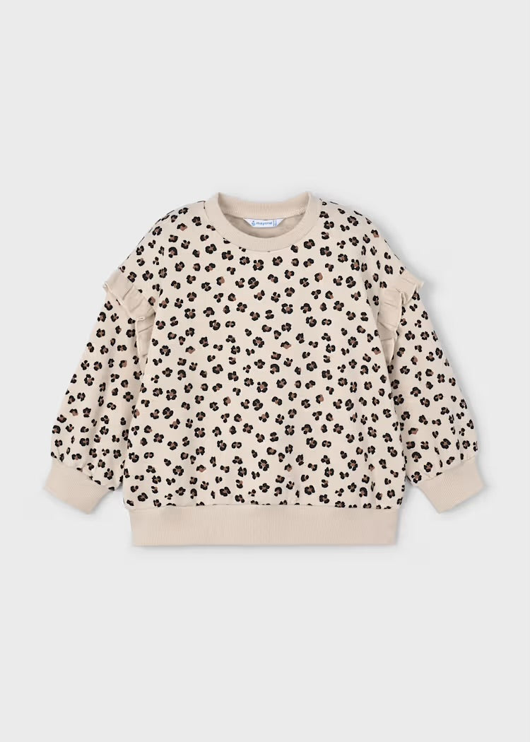 4433 Ruffle sleeve pullover