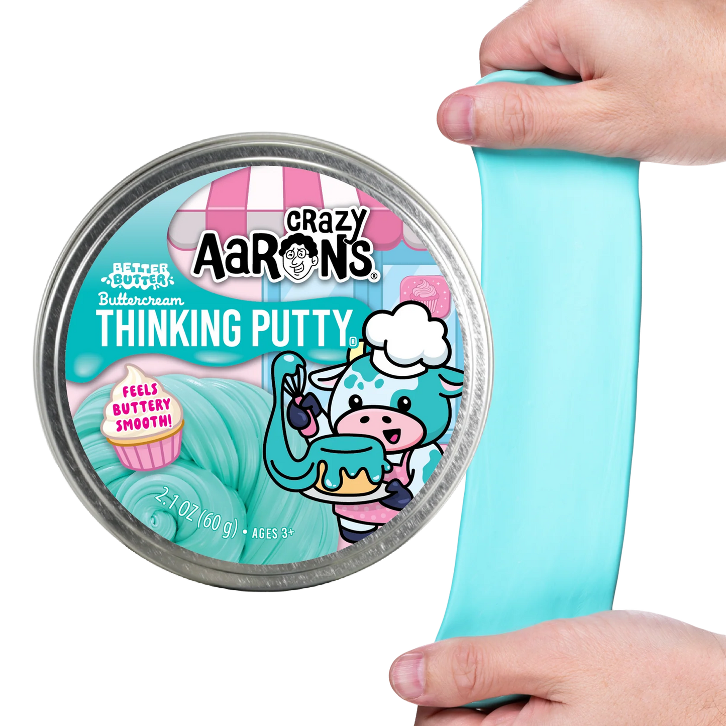 Better Butter - Buttercream 4" Thinking Putty Tin