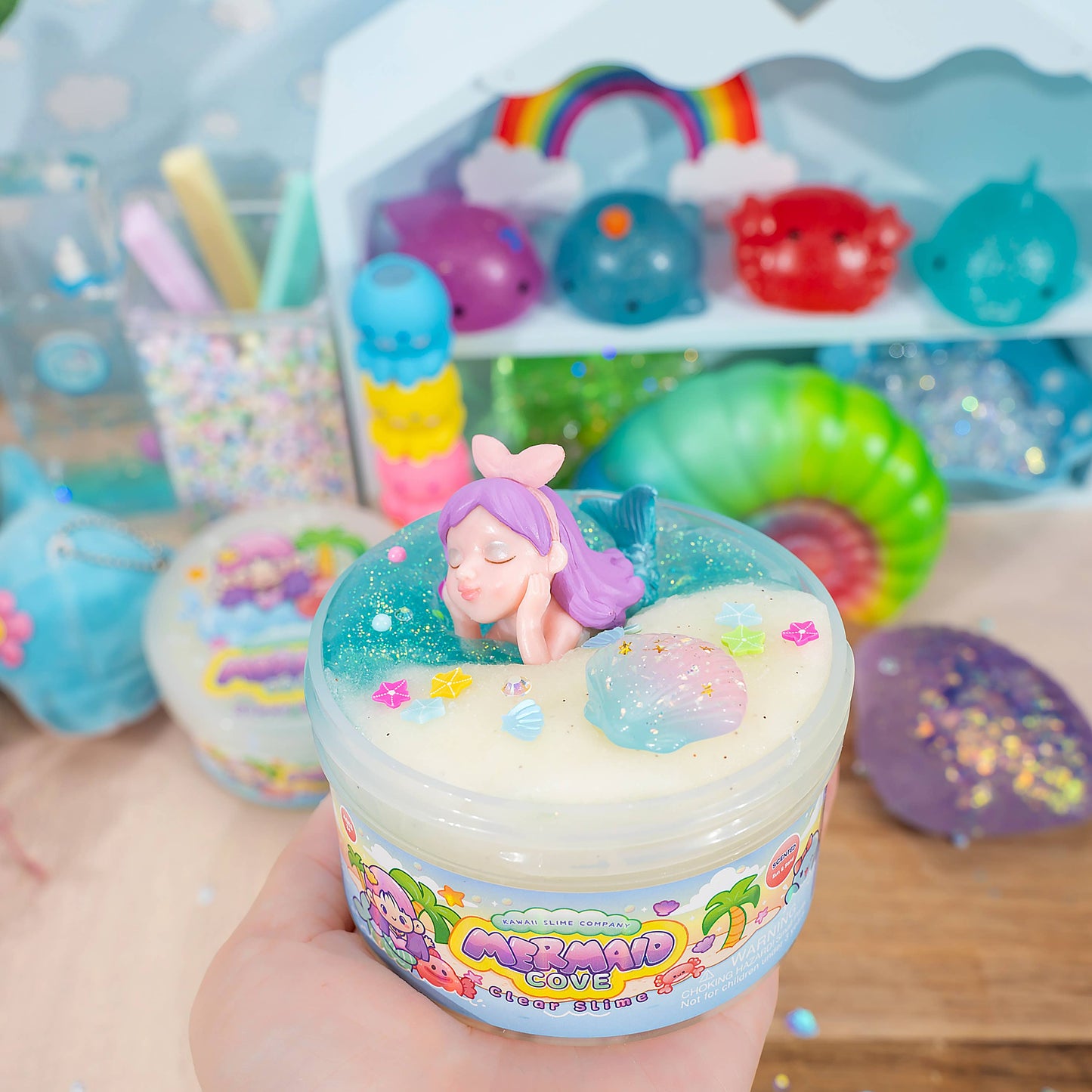 Mermaid Cove Clear Slime (4pcs/case)