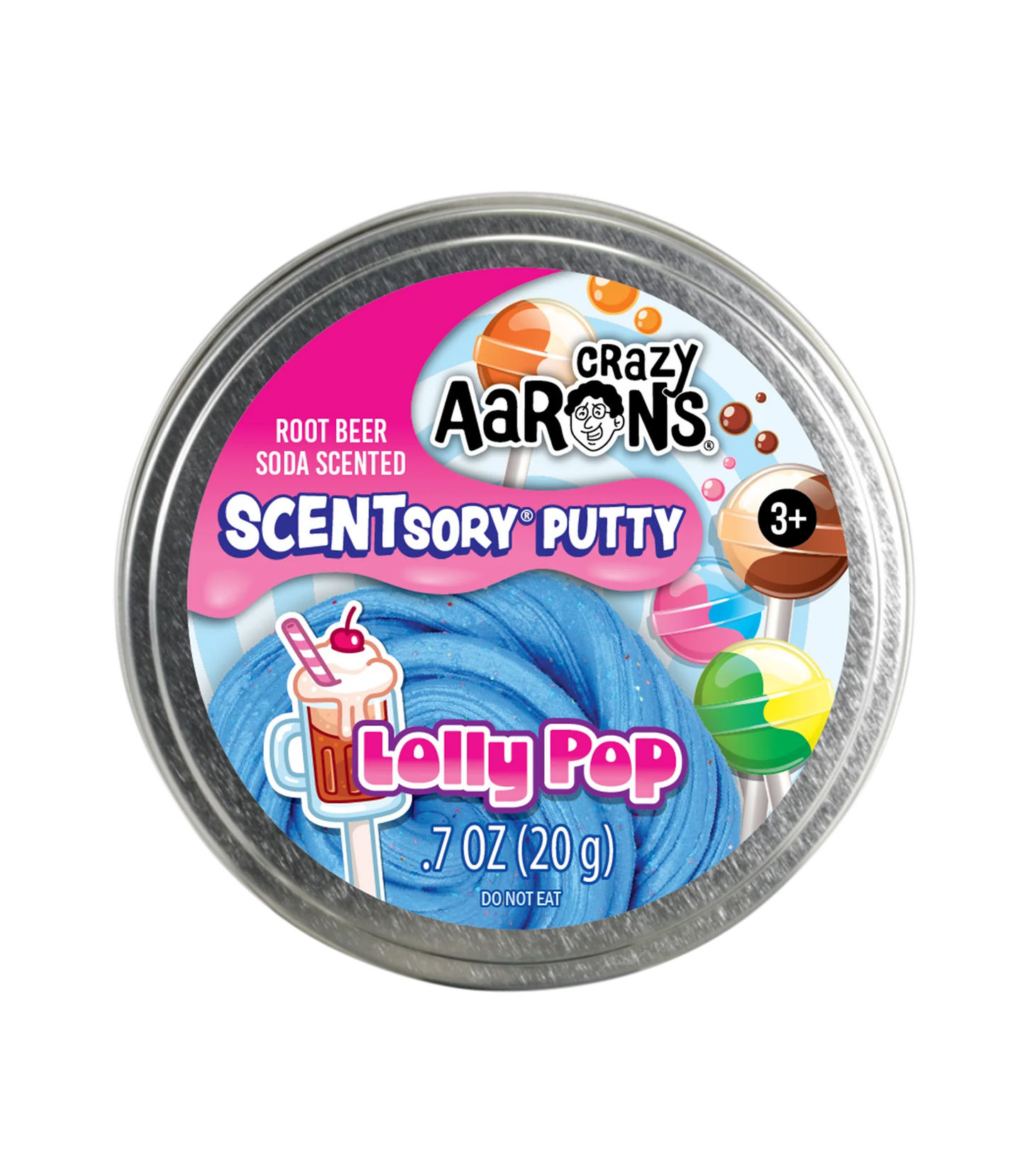 Scentsory Lolly Pop - 2.75" Thinking Putty Tin