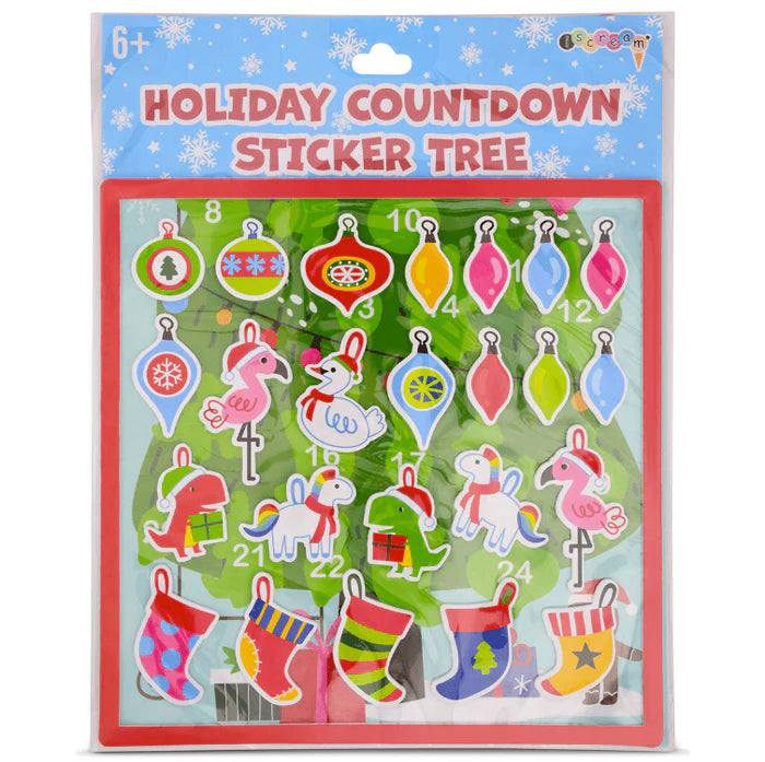 Holiday Countdown Sticker Tree