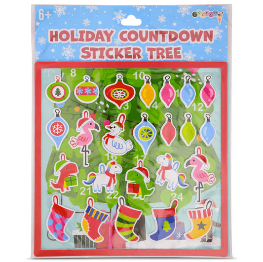 Holiday Countdown Sticker Tree