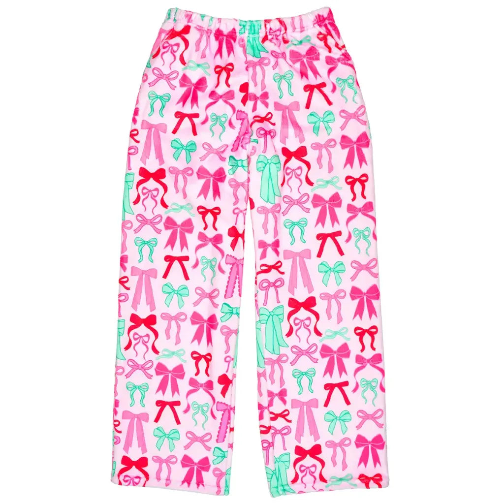 MERRY BOWS PLUSH PANTS