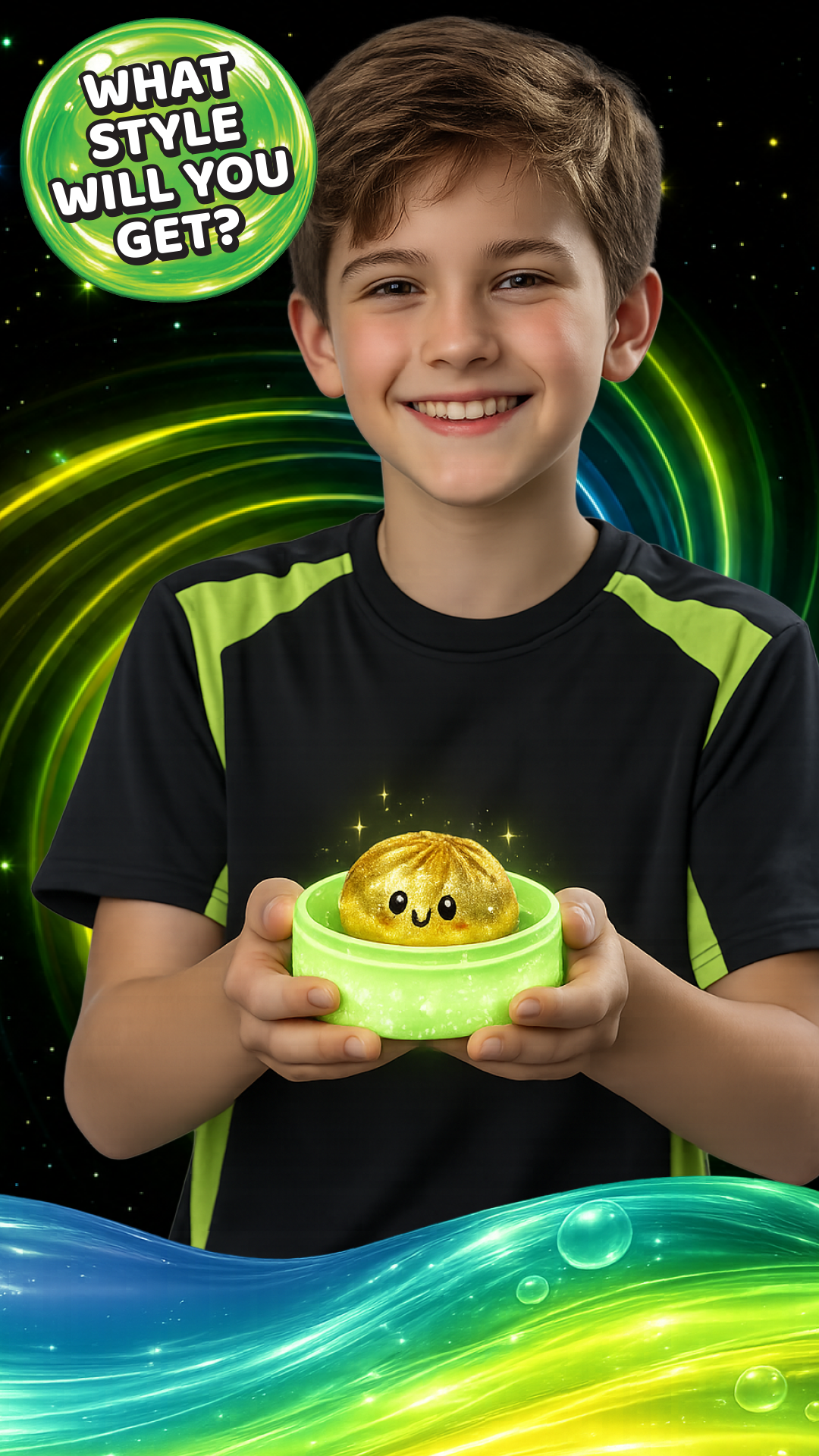 Glow-in-the-Dark Mystery Dumpling Squishy Toy - 12/Display