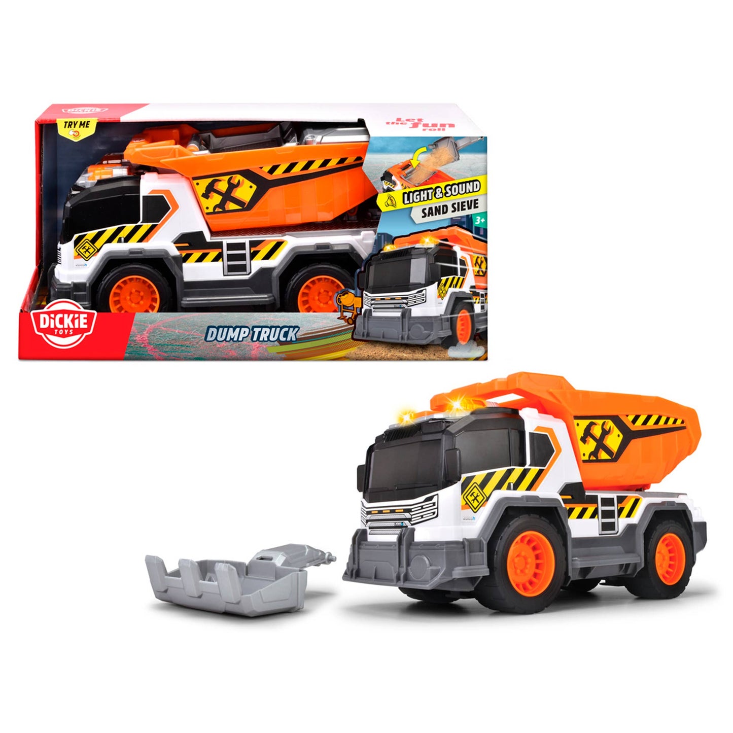 Simba Dickie - City Vehicles-Recycle, Dump Truck, Excavator