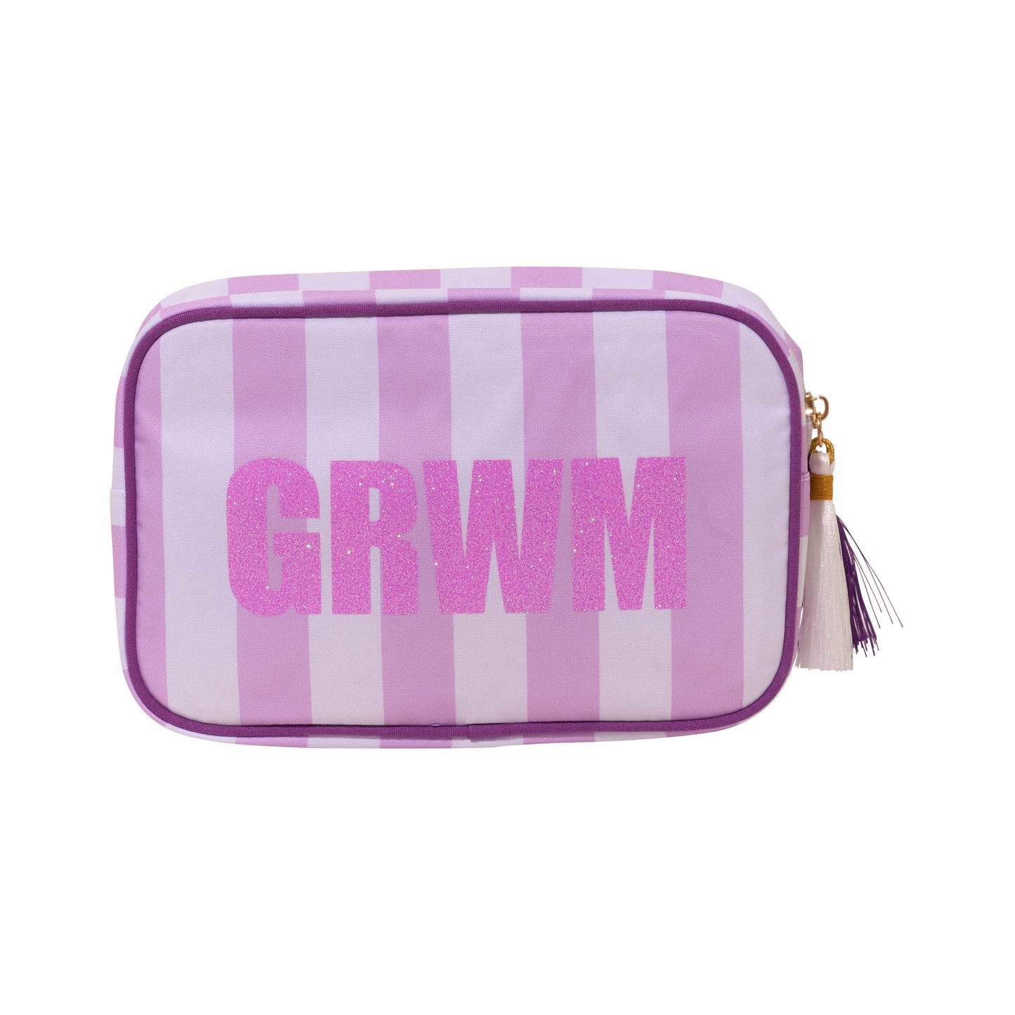 Cabana Striped Pouch w/ GRWM design