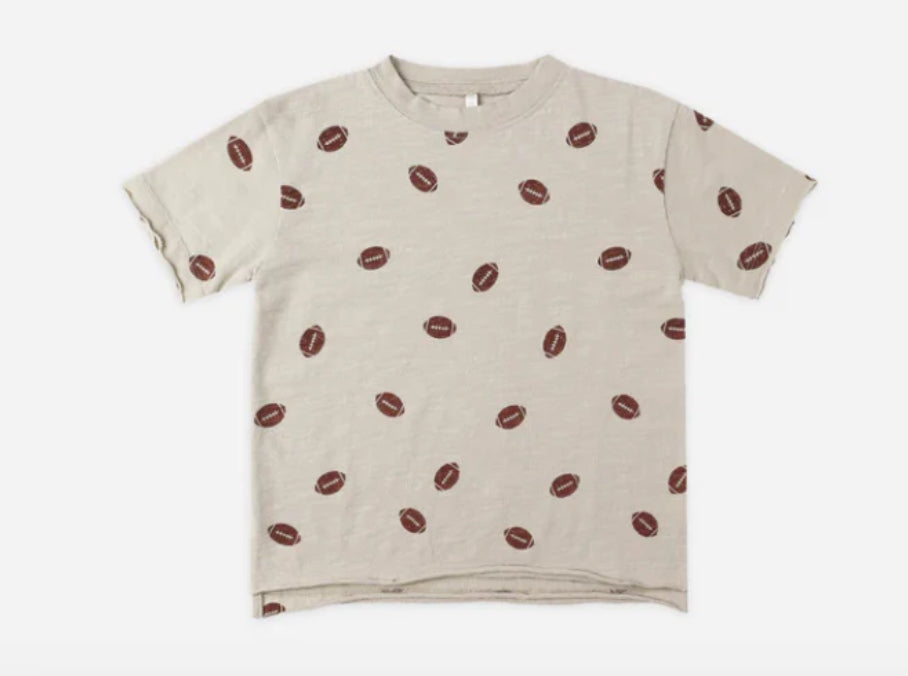 Raw Edge Tee Footballs