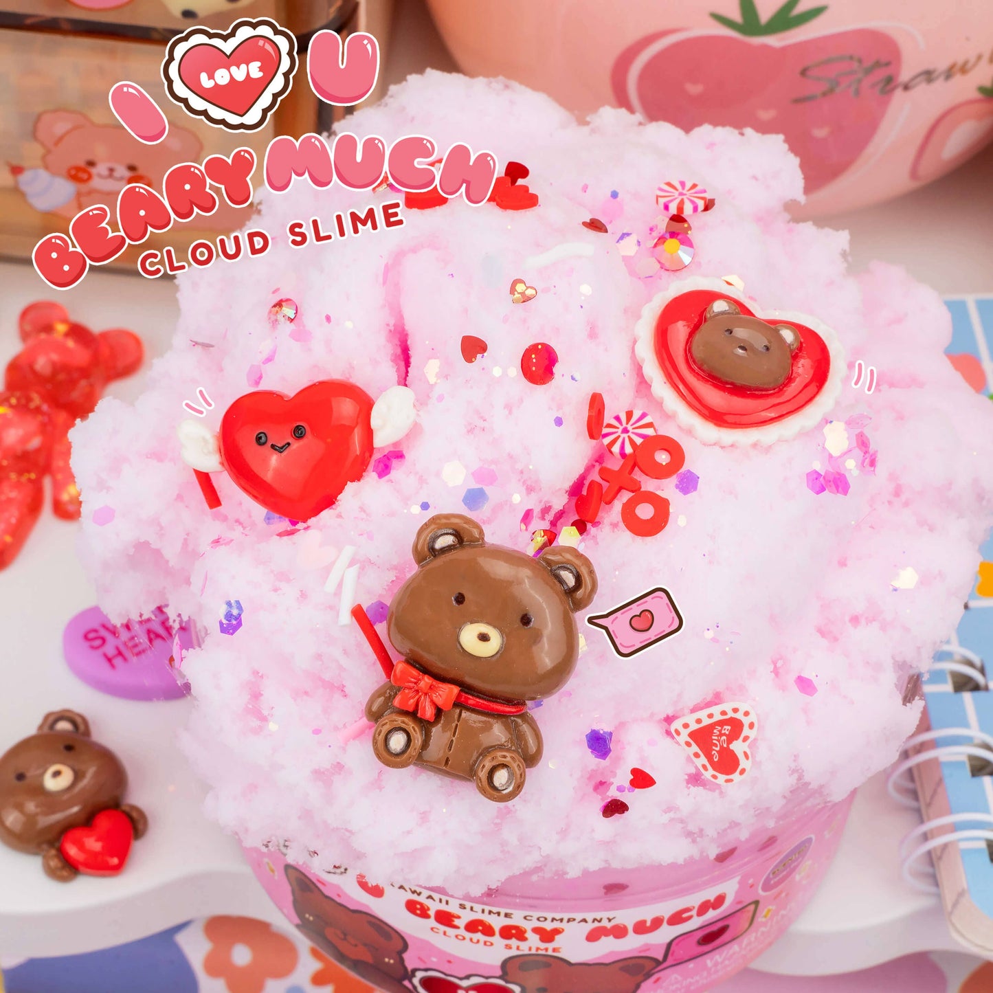 I Love You Beary Much Cloud Signature Dome™ Slime (4pcs/case)