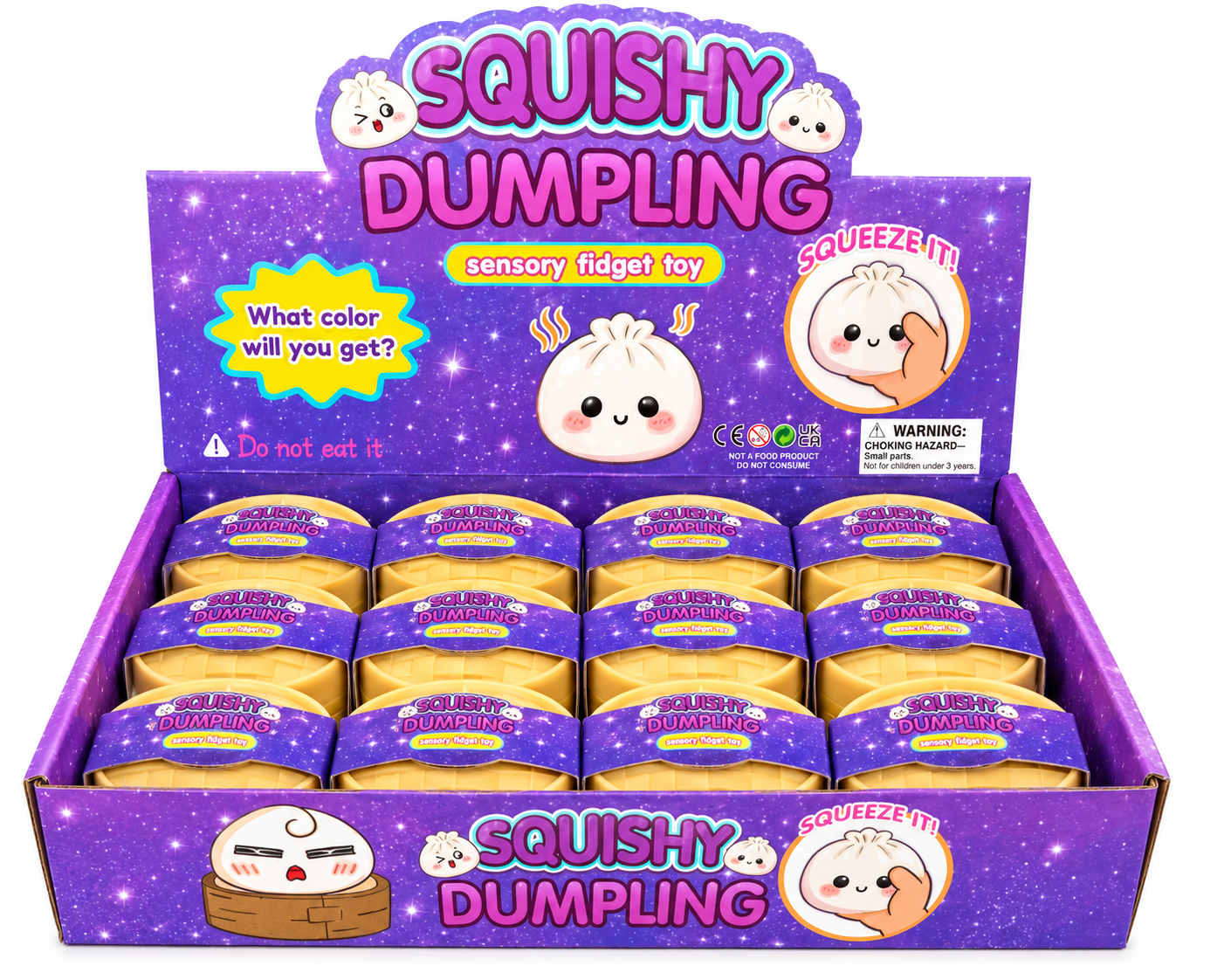 Mini Squishy Steam Bunz – Mystery Mini Dumplings (2 1/4") MSDS6