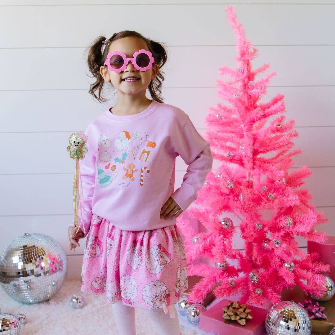 Christmas Doodle Sweatshirt - Kids Holiday Crewneck: