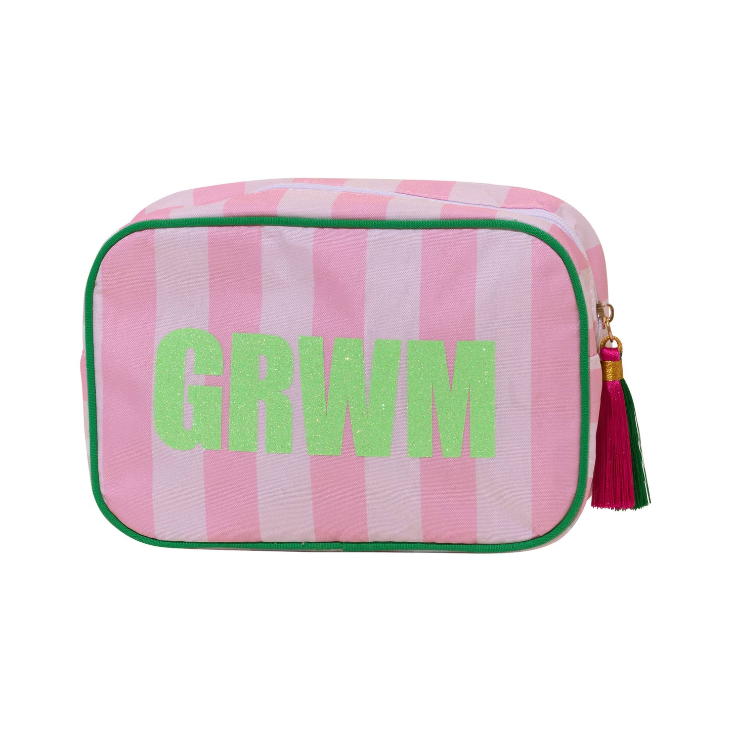 Cabana Striped Pouch w/ GRWM design