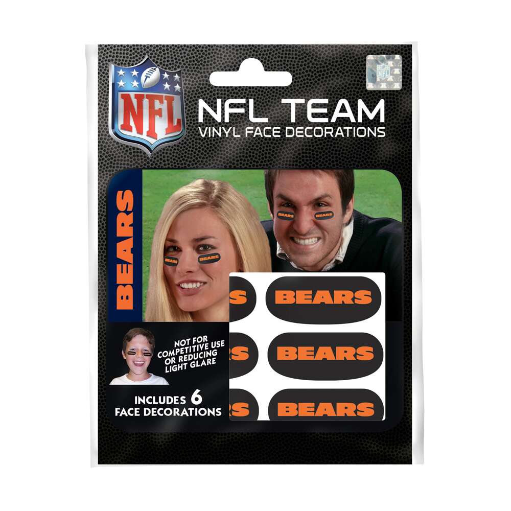 Chicago Bears Face Decorations