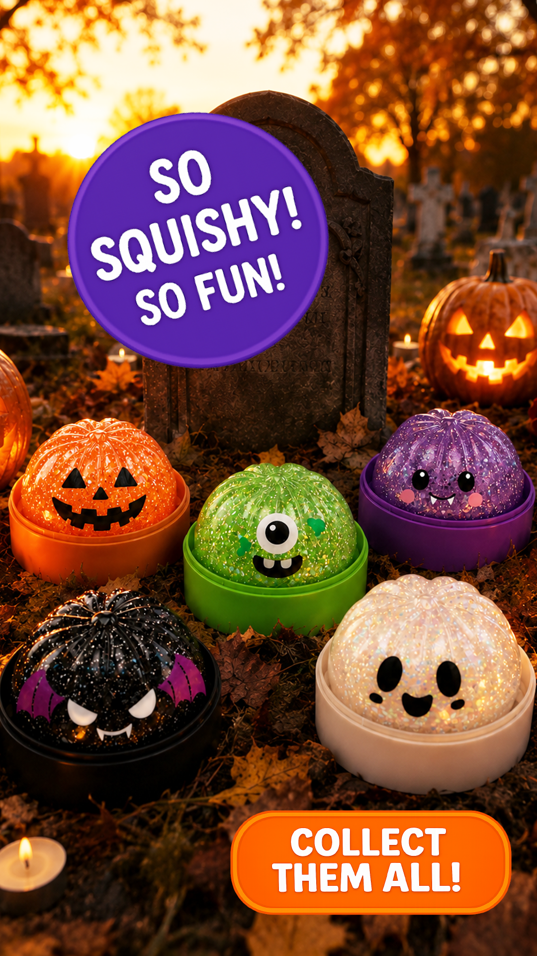 Fun Doh Spooky Mystery Dumpling Squishy Toy - 12/Display