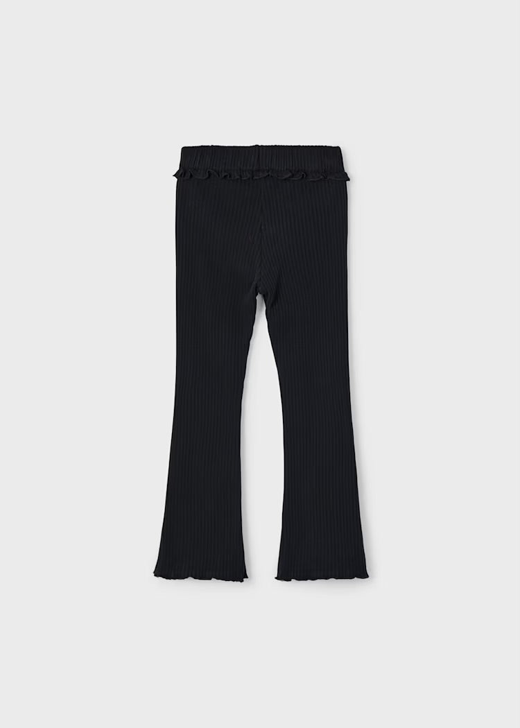 4717 Rib knit flare leggings