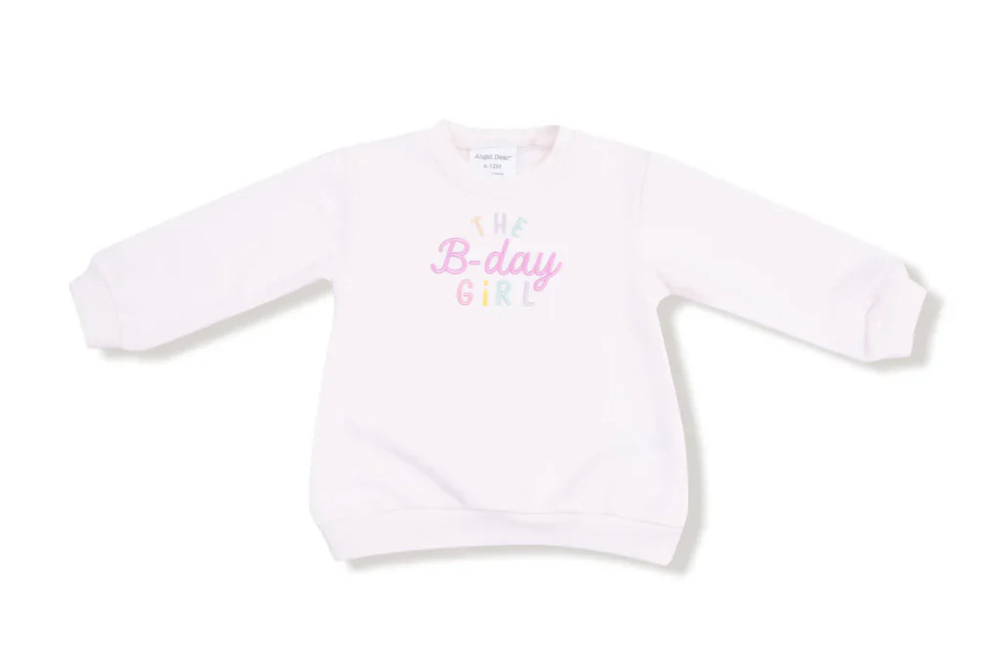 Birthday Girl - Puffy L/S Oversized Sweatshirt with B-Day Girl Embroidery