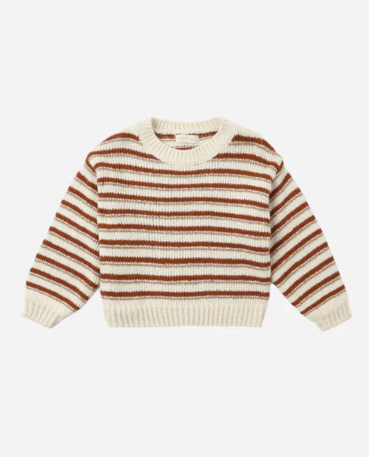 Aspen Sweater || Ruby Stripe