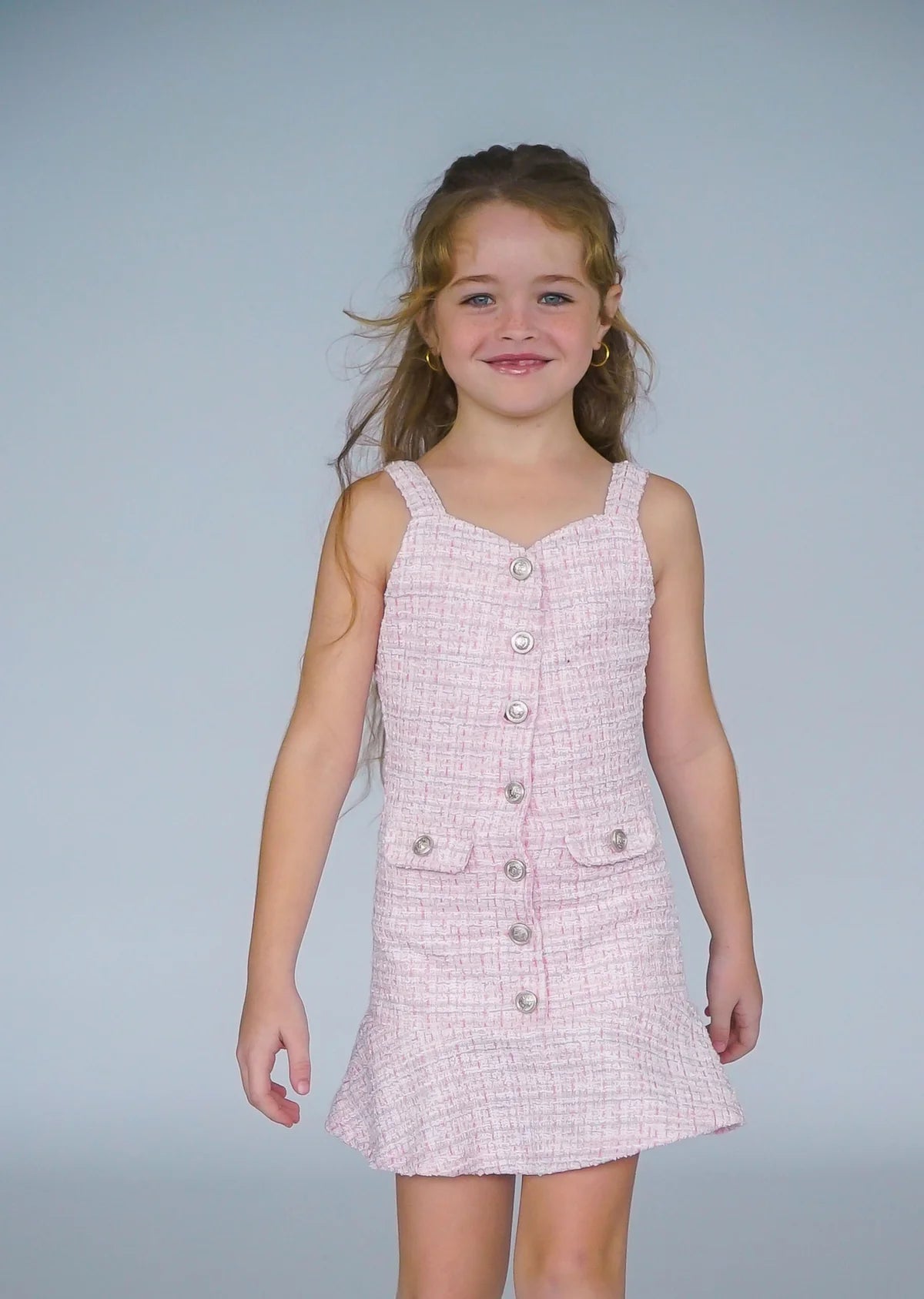 PINK TWEED SKIRT
