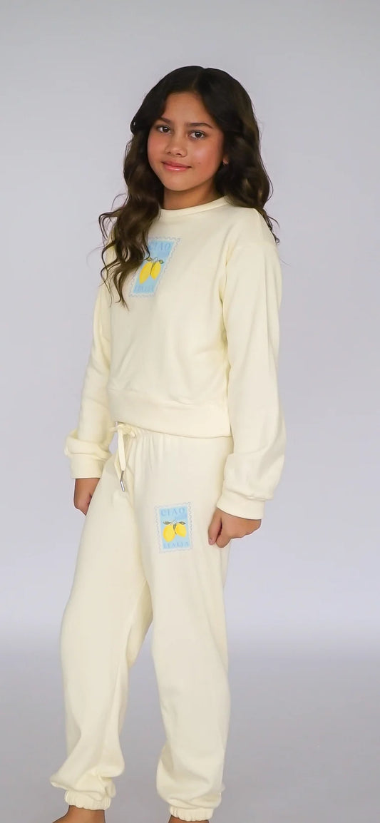 Flowers by Zoe SWEATPANT LIGHT YELLOW