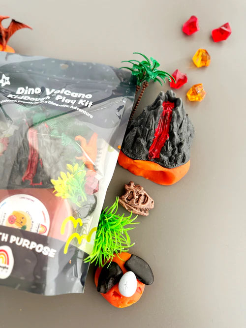 DINO VOLCANO KIDDOUGH PLAY KIT